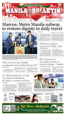 Cover of Manila Bulletin