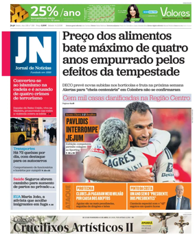 Cover of Jornal de Noticias