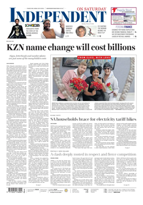 Cover of The Independent on Saturday