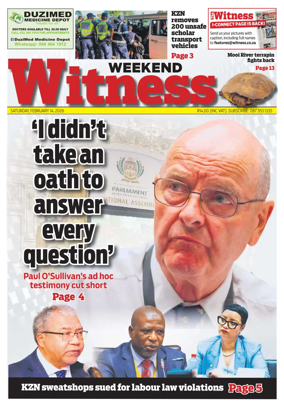 Cover of The Weekend Witness (South Africa)
