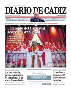 Cover of Diario de Cadiz
