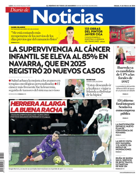 Cover of Diario de Noticias (Spain)