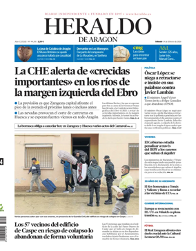 Cover of Heraldo de Aragon