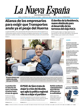 Cover of La Nueva Espana (Oviedo)