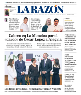 Cover of La Razon (Madrid)