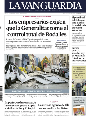 Cover of La Vanguardia (1st Edition)