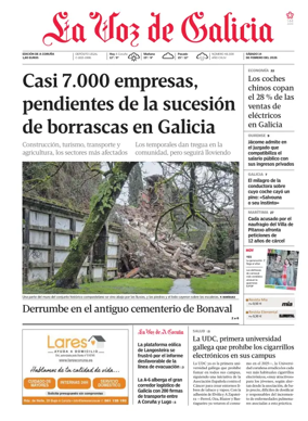 Cover of La Voz de Galicia (A Coruna)