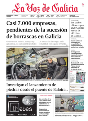 Cover of La Voz de Galicia (Deza)