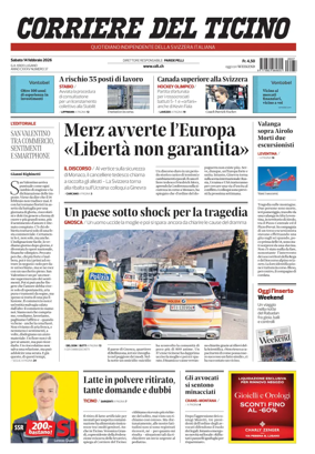 Cover of Corriere del Ticino