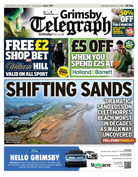 Cover of Grimsby Telegraph