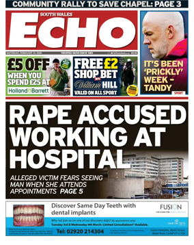 Cover of South Wales Echo