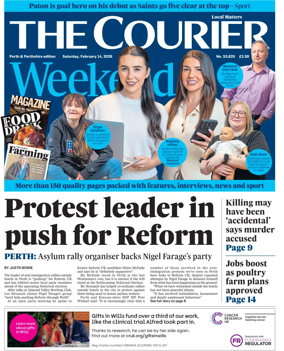 Cover of The Courier & Advertiser (Perth and Perthshire Edition)