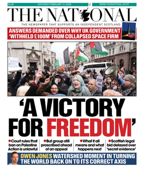 Cover of The National (Scotland)