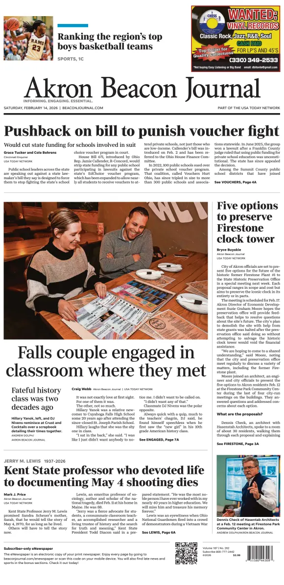 Cover of Akron Beacon Journal