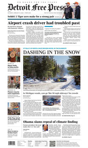 Cover of Detroit Free Press