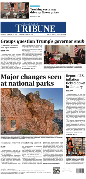 Cover of Great Falls Tribune