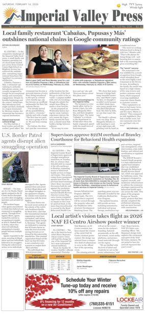 Cover of Imperial Valley Press