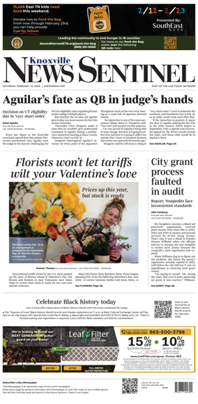 Cover of Knoxville News Sentinel