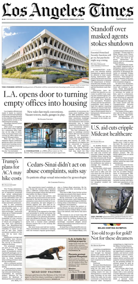 Cover of Los Angeles Times