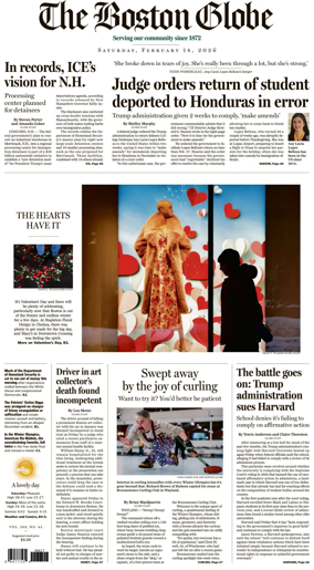 Cover of The Boston Globe