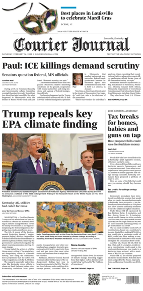 Cover of The Courier-Journal (Louisville)