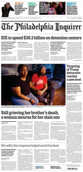 Cover of The Philadelphia Inquirer (South Jersey edition)