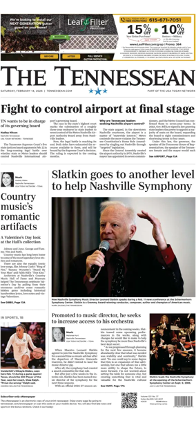 Cover of The Tennessean