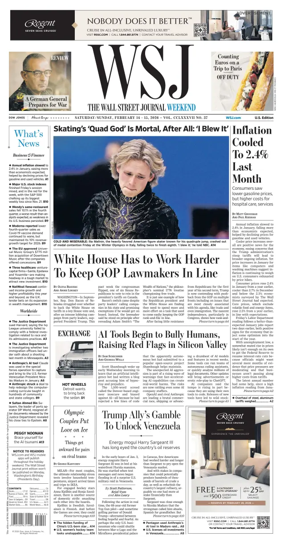 Cover of The Wall Street Journal