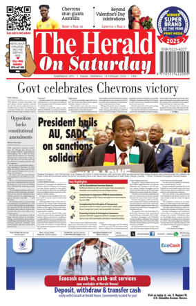 Cover of The Herald (Zimbabwe)