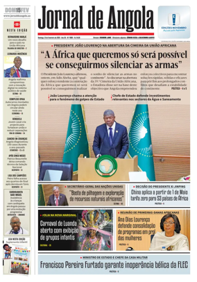 Cover of Jornal de Angola