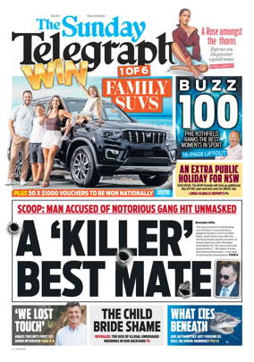 Cover of The Daily Telegraph (Sydney)