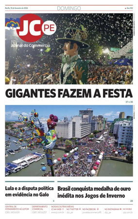 Cover of Jornal do Commercio