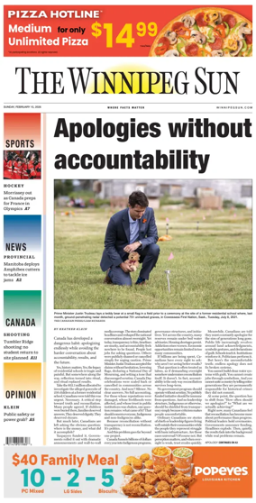 Cover of Winnipeg Sun