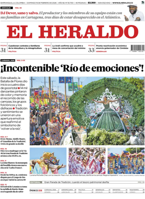 Cover of El Heraldo (Colombia)