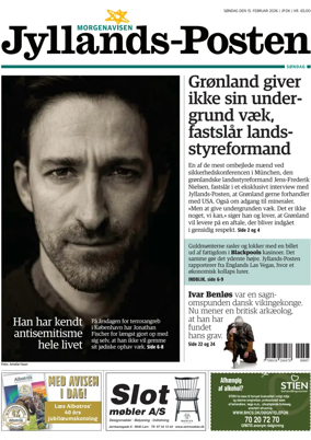 Cover of Jyllands-Posten Sondag