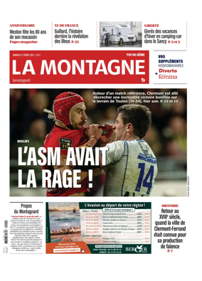 Cover of La Montagne (Clermont-Metropole)