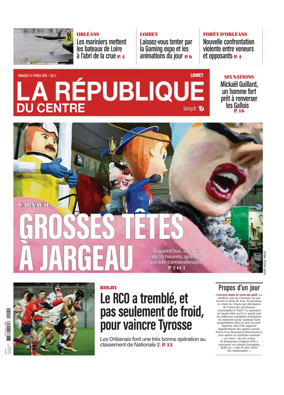 Cover of La Republique du Centre (Orleans - Loiret))