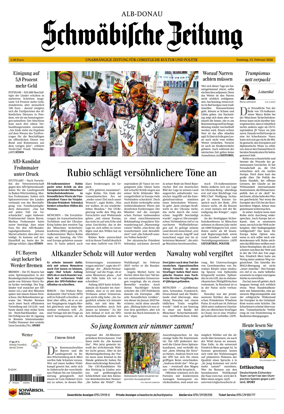 Cover of Schwabische Zeitung (Alb-Donau)