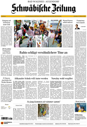 Cover of Schwabische Zeitung (Bad Waldsee / Aulendorf)