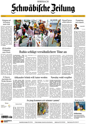 Cover of Schwabische Zeitung (Biberach)