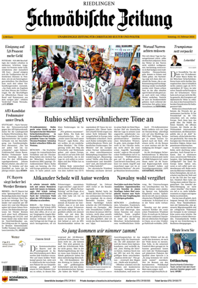 Cover of Schwabische Zeitung (Riedlingen)