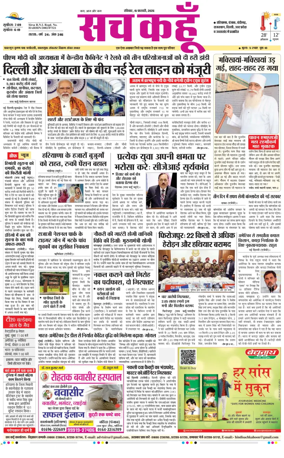 Cover of Sach Kahoon Haryana