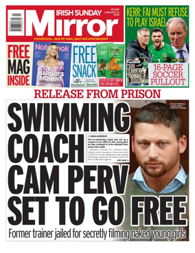 Cover of Irish Sunday Mirror