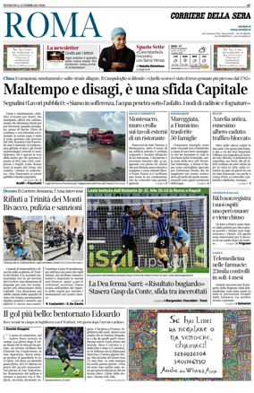 Cover of Corriere della Sera (Roma)