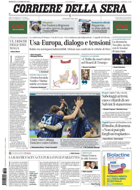 Cover of Corriere della Sera