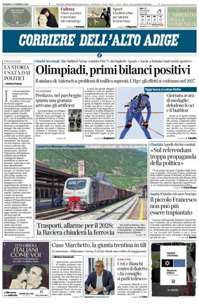 Cover of Corriere dell'Alto Adige