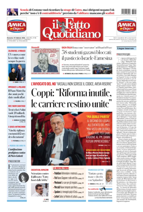 Cover of Il Fatto Quotidiano