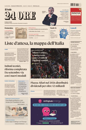 Cover of Il Sole 24 Ore