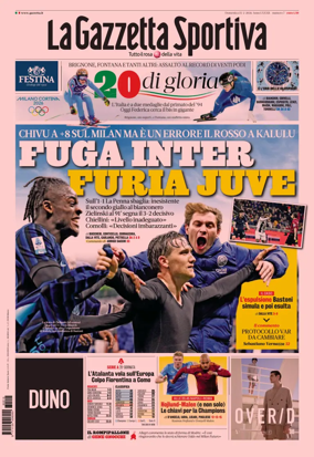 Cover of La Gazzetta dello Sport - Milano