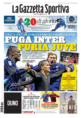 Cover of La Gazzetta dello Sport - Roma